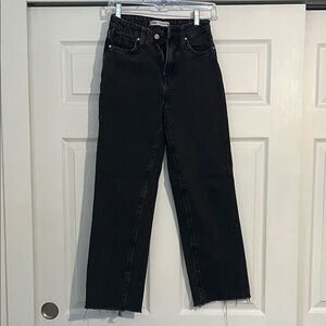Zara High Rise Black Jeans